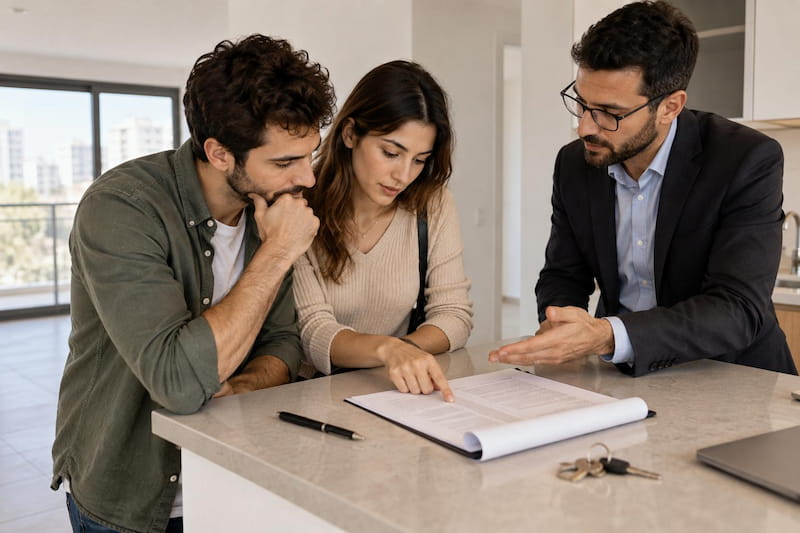 לפני שחותמים – בודקים היטב את סעיפי החוזה, אילוסטרציה: AI