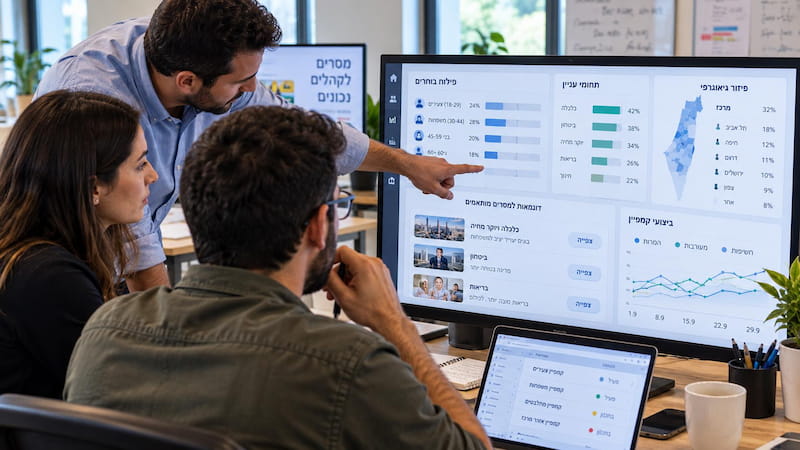 מידע על בוחרים, פרופילים אישיים ומסרים מותאמים: AI מאפשר להפוך את השכנוע הפוליטי למדויק, מהיר ואוטומטי מאי פעם. אילוסטרציה: AI