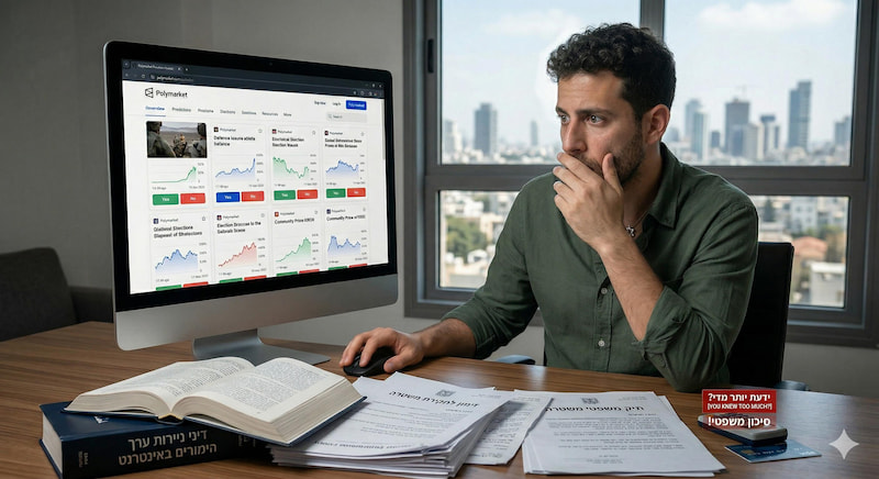 מרוויחים על מידע רגיש או מסתכנים בעבירה? מה הסיכון לישראלים ב - Polymarket