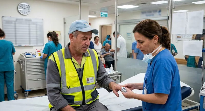 בעת הפנייה לטיפול הרפואי הראשון בקופת החולים או במיון, חובה לוודא שהרופא המטפל רושם במפורש בתיק הרפואי שהכאב או האירוע התפרצו במהלך ועקב העבודה.